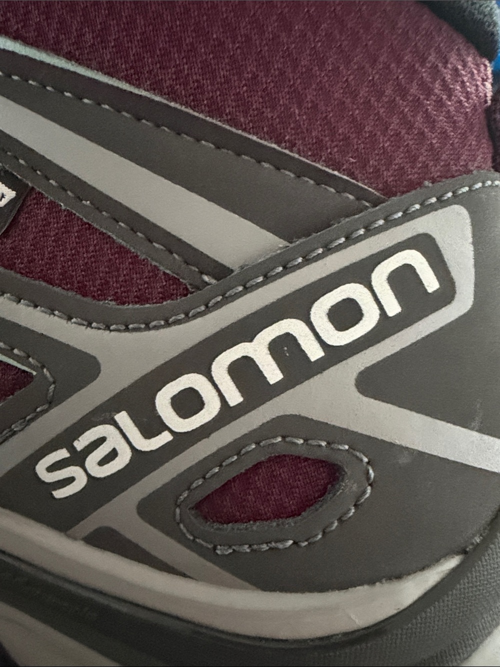 Salomon Women's Plum and Gray Winter Hiking Boots - Picture 4 of 6